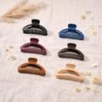 VANTO D Shape Acrylic Hair Claw Clips for Women/Girls | Matte Finish Hair Clutchers | Stylish Hair Accessories Set for Thick & Thin Hair Barrettes for Daily Use, Bun & Ponytail | Set of 6 - Image 4