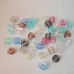 VANTO Crystal Hair Claw Clips For Women Non Slip Strong Hold Transparent Clutchers For Girls Glossy Juda Bun Clips Pack of 12 (Multicolor) (Size-Small) - Image 5