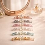 VANTO 1 Pcs Pearl Banana Hair Clips for Women & Girls, Rhinestone French Barrettes with Inner Teeth, Strong Grip Ponytail Holder for Thick & Fine Hair, Elegant Slide Jaw Claw Clip for Party Use - Image 6