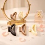 VANTO D-Shaped Hair Claw Clips for Women | Matte Finish Strong Hold Hair Clutcher | Stylish Minimal Hair Accessories for Girls | Non-Slip Durable Jaw Clips for Daily Use | Set of 3 - Image 3