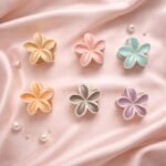 VANTO Stylish Matte Flower Hair Claw Clip for Women | Elegant Petal Hair Clutcher for Girls | Fashion Hair Accessories for Party, Casual Use & Everyday Styling | Comfortable Hair Grip | Pack of 6 - Image 5
