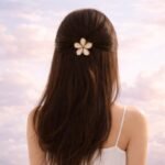 VANTO Flower Design Hair Claw Clips for Women | Stylish Petal Shape Hair Clutcher for Girls |Daily Use, Party & Casual Styling | Suitable for Thick & Thin Hair | Pack of 3 (Any 3 Colors) - Image 3