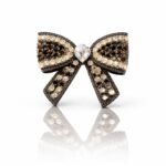 VANTO 1 Pcs Fancy Stone Embellished Hair Bow Clip for Women & Girls, Crystal Fancy Bow Barrette Hair Accessory, Stylish Statement Hair Clip with Secure Grip for Party, Wedding & Daily Use(Black) - Image 4