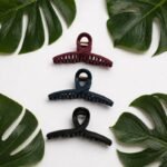 VANTO Medium Matte Hair Claw Clips for Women and Girls, Durable Non-Slip Hair Clutcher with Strong Hold, Stylish Everyday Hair Accessories for Thick, Thin, Straight and Curly Hair, Set of 3 - Image 3