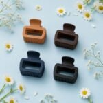 VANTO Medium Matte Hair Claw Clips for Women and Girls, Durable Non-Slip Hair Clutcher with Strong Hold for Thick Thin Curly and Straight Hair, Stylish Everyday Fashion, Set of 6 (Multicolor) - Image 4