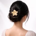 VANTO Stylish Matte Flower Hair Claw Clip for Women | Elegant Petal Hair Clutcher for Girls | Fashion Hair Accessories for Party, Casual Use & Everyday Styling | Comfortable Hair Grip | Pack of 6 - Image 3