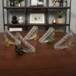 VANTO D Shape Acrylic Hair Claw Clips for Women/Girls | Transparent Hair Clutchers | Korean Style Hair Accessories Set for Thick & Thin Hair Barrettes for Daily Use Set of 3 (Size-Big) - Image 4