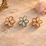 VANTO Flower Design Hair Claw Clips for Women | Stylish Petal Shape Hair Clutcher for Girls |Daily Use, Party & Casual Styling | Suitable for Thick & Thin Hair | Pack of 3 (Any 3 Colors)