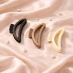 VANTO D-Shaped Hair Claw Clips for Women | Matte Finish Strong Hold Hair Clutcher | Stylish Minimal Hair Accessories for Girls | Non-Slip Durable Jaw Clips for Daily Use | Set of 3 - Image 6