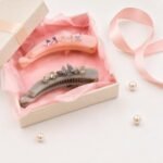 VANTO Fancy Banana Hair Clip for Women & Girls | Floral Crystal Hair Barrette | Elegant Acrylic Banana Clip for Thick & Thin Hair | Stylish Hair Accessory for Daily Wear, Parties & Weddings | Pack of 1( Multicolor ) - Image 4