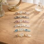 VANTO 1 Pcs Pearl Banana Hair Clips for Women & Girls, Rhinestone French Barrettes with Inner Teeth, Strong Grip Ponytail Holder for Thick & Fine Hair, Elegant Slide Jaw Claw Clip for Party Use - Image 5