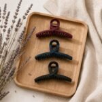 VANTO Medium Matte Hair Claw Clips for Women and Girls, Durable Non-Slip Hair Clutcher with Strong Hold, Stylish Everyday Hair Accessories for Thick, Thin, Straight and Curly Hair, Set of 3 - Image 4