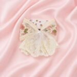 VANTO Lace Bow Hair Clip for Women & Girls, Elegant Fabric Bow Barrette Hair Accessory, Lightweight Hair Clutcher for Daily Wear, Parties, Weddings, Casual Styling, Pack of 1