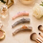 VANTO Fancy Banana Hair Clip for Women & Girls | Floral Crystal Hair Barrette | Elegant Acrylic Banana Clip for Thick & Thin Hair | Stylish Hair Accessory for Daily Wear, Parties & Weddings | Pack of 1( Multicolor ) - Image 2