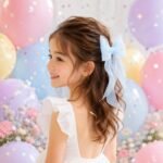 VANTO Organza Bow Hair Clip for Women & Girls | Elegant Sheer Ribbon Bow Barrette Hair Accessory | Lightweight Hair Clutcher for Daily Wear, Parties, Weddings & Casual Styling | Pack of 2 - Image 4