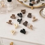 VANTO Matt Mini Claw Clips Pack of 12 for Women & Girls | Mini Hair Clutcher Set | Strong Grip Hair Accessories for Daily Use | Matte Finish Hair Clips for All Hair Types - Image 3