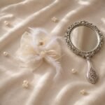 VANTO Hair Claw Clip with Organza Bow and Feather Accents | Elegant Hair Accessory for Ponytail, Half-Up Styles and Special Occasions | Lightweight Hair Clip for Girls and Women Pack of 2 - Image 6