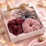 VANTO Hair Scrunchies Set for Women & Girls Soft Elastic Hair Bands with Rhinestone Studded Design, Multicolor Hair Ties for Ponytail, Bun & Daily Wear, Gentle Hold Hair Accessories Pack of 3 - Image 4