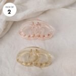 VANTO Fancy Crystal Interlocking Hair Clip | Transparent Audi Jaw Clamp Hair Clip for Women & Girls | Stylish Strong Grip Hair Accessories for Daily use & All Occasions (Size-Big) - Image 6