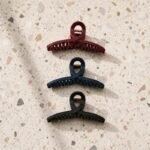 VANTO Medium Matte Hair Claw Clips for Women and Girls, Durable Non-Slip Hair Clutcher with Strong Hold, Stylish Everyday Hair Accessories for Thick, Thin, Straight and Curly Hair, Set of 3 - Image 5