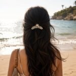 VANTO Metal Chain Clutcher Hair Clip for Women & Girls | Strong Hold Hair Claw Clip | Stylish Metal Hair Clutcher for Thick & Thin Hair | Non-Slip Hair Accessory | Gold Finish Pack of 1 - Image 4