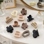 VANTOMatt Small Claw Clips Pack of 12 for Women & Girls | Mini Hair Clutcher Set | Strong Grip Hair Accessories for Daily Use | Matte Finish Hair Clips for All Hair Types - Image 5
