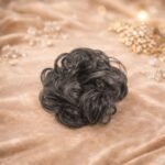 VANTO Curly Hair Bun Extension for Women | Instant Volumizing Juda Rubber Band for Party, Wedding & Daily Use | Natural Look Accessory | Messy Bun Scrunchie Small (Black) - Image 4