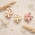 VANTO Floral Hair Claw Clip for Women & Girls |Stylish Flower Hair Accessories for Casual, Party & Everyday Styling | Comfortable Hold for Thick & Thin Hair | Pack of 6 - Image 2