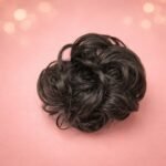 VANTO Curly Hair Bun Extension for Women | Instant Volumizing Juda Rubber Band for Party | Wedding & Daily Use | Natural Look Accessory | Messy Bun Scrunchie Big (Black) - Image 8