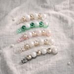 VANTO 1 Pc Pearl & Rhinestone Banana Hair Clip for Women & Girls, Elegant French Barrette Ponytail Holder with Secure Lock, Strong Grip Curved Hair Accessory for Thick and Fine Hair Party Use - Image 2