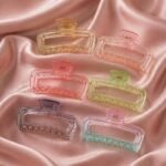VANTO Transparent Hair Claw Clips for Women and Girls, Pastel Multicolor Jaw Clips, Strong Hold Non-Slip Hair Clutcher for Thick, Thin, Curly and Straight Hair, Stylish Daily, Set of 2(Size-Big) - Image 6