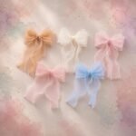 VANTO Organza Bow Hair Clip for Women & Girls | Elegant Sheer Ribbon Bow Barrette Hair Accessory | Lightweight Hair Clutcher for Daily Wear, Parties, Weddings & Casual Styling | Pack of 2 - Image 2