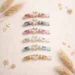 VANTO 1 Pcs Pearl Banana Hair Clips for Women & Girls, Rhinestone French Barrettes with Inner Teeth, Strong Grip Ponytail Holder for Thick & Fine Hair, Elegant Slide Jaw Claw Clip for Party Use - Image 3