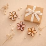 VANTO Flower Design Hair Claw Clips for Women | Stylish Petal Shape Hair Clutcher for Girls |Daily Use, Party & Casual Styling | Suitable for Thick & Thin Hair | Pack of 3 (Any 3 Colors) - Image 2