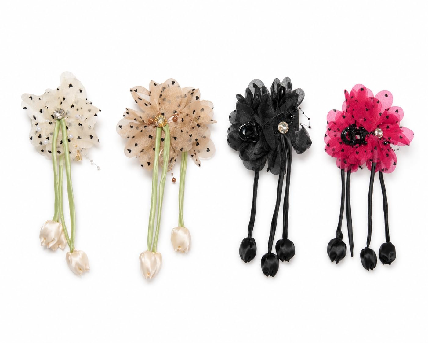 61uKb5m6s5L.jpg VANTO Tulip Flower Clutcher Hair Clip for Women & Girls | Stylish Floral Hair Claw Clip | Strong Hold Hair Accessory for Daily Wear, Parties, Casual Styling | Pack of 1 - Image 1