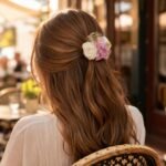 VANTO Pastel Floral Clutcher Hair Clip for Women & Girls, Stylish Flower Design Hair Claw Clip, Strong Grip Hair Accessory for Daily Wear, Casual, Party and Gifting, Pack of 1 (Multicolor) - Image 3