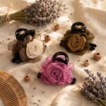 VANTO Cloth Floral Clutcher Hair Clip for Women & Girls, Stylish Flower Design Hair Claw Clip, Strong Grip Hair Accessory for Daily Wear, Casual, Party & Office Use, Pack of 2 (Multicolor) - Image 2