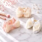VANTO Elegant Lace Bow Hair Claw Clips for Women– Vintage Chiffon Ribbon Hair Clutchers with Pearl Accent, Large Non-Slip French Bowknot Jaw Clips for Thick Thin Hair, Aesthetic Styling Accessories (2) - Image 5