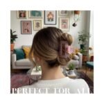 VANTO Korean Style Crystal Hair Claw Clips For Women Non Slip Strong Hold Clutchers For Girls Glossy Juda Bun Pack of 6 (Size-Medium) - Image 6