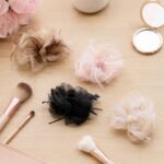 VANTO Hair Claw Clip with Organza Bow and Feather Accents | Elegant Hair Accessory for Ponytail, Half-Up Styles and Special Occasions | Lightweight Hair Clip for Girls and Women Pack of 2