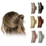 VANTO 3 Pcs Set Spiral Style Large Hair Clutcher Hair Claw Clip Hair Accessories Thick, Thin Hair Fashion Clips For Women & Girls (Size-Big)