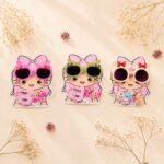 VANTO Kids Hair Accessories Combo Set for Girls Cute Sunglasses Hair Clips and Cartoon Hair Pins Fashion Styling Accessories for Daily Wear Parties Travel and Gifting Pack of 1 - Image 3