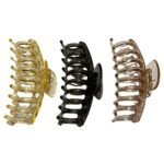 VANTO 3 Pcs Set Spiral Style Large Hair Clutcher Hair Claw Clip Hair Accessories Thick, Thin Hair Fashion Clips For Women & Girls (Size-Big) - Image 8
