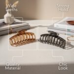 VANTO 3 Pcs Set Spiral Style Large Hair Clutcher Hair Claw Clip Hair Accessories Thick, Thin Hair Fashion Clips For Women & Girls (Size-Big) - Image 5