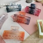 VANTO Colorful Hair Claw Clips Set Transparent Clutchers Hair Accessories Crystal barretes Multi-Color Pack of 3 Any Color - Image 4