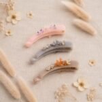 VANTO Fancy Banana Hair Clip for Women & Girls | Floral Crystal Hair Barrette | Elegant Acrylic Banana Clip for Thick & Thin Hair | Stylish Hair Accessory for Daily Wear, Parties & Weddings | Pack of 1( Multicolor ) - Image 5